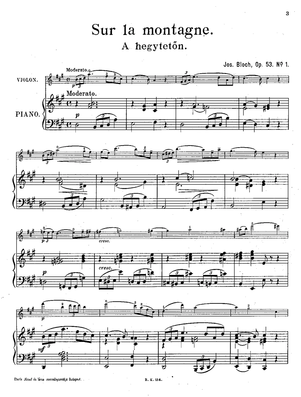 2 Morceaux Idylliques - Page 1