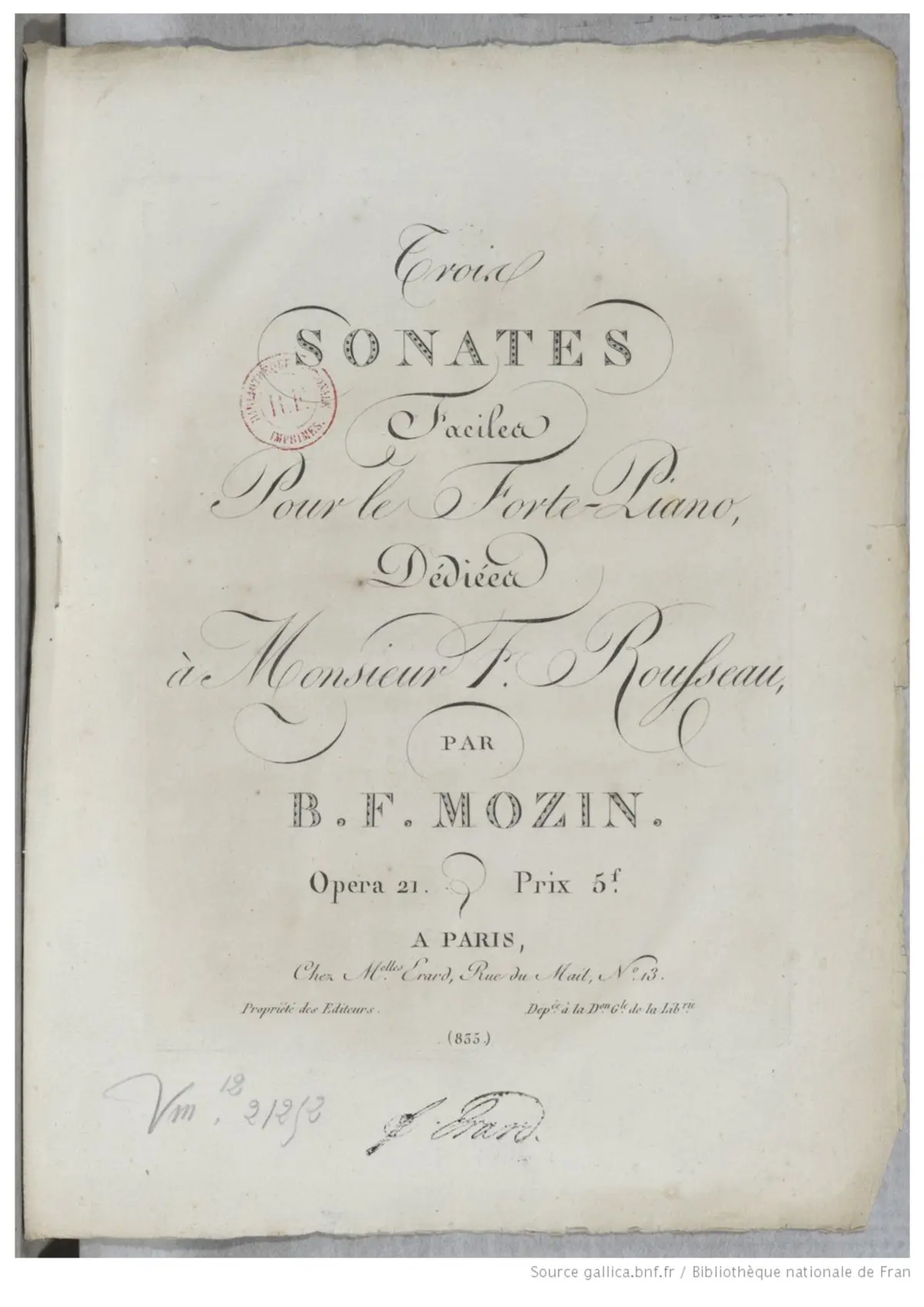 3 Sonates faciles - Page 1