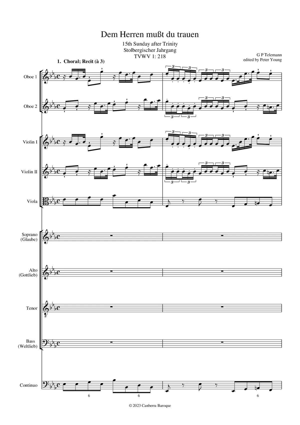 Dem Herren mußt du trauen - Page 1
