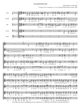 La pastorella mia amorosetta e pia