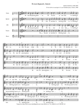 Se mai degnasti, Amore