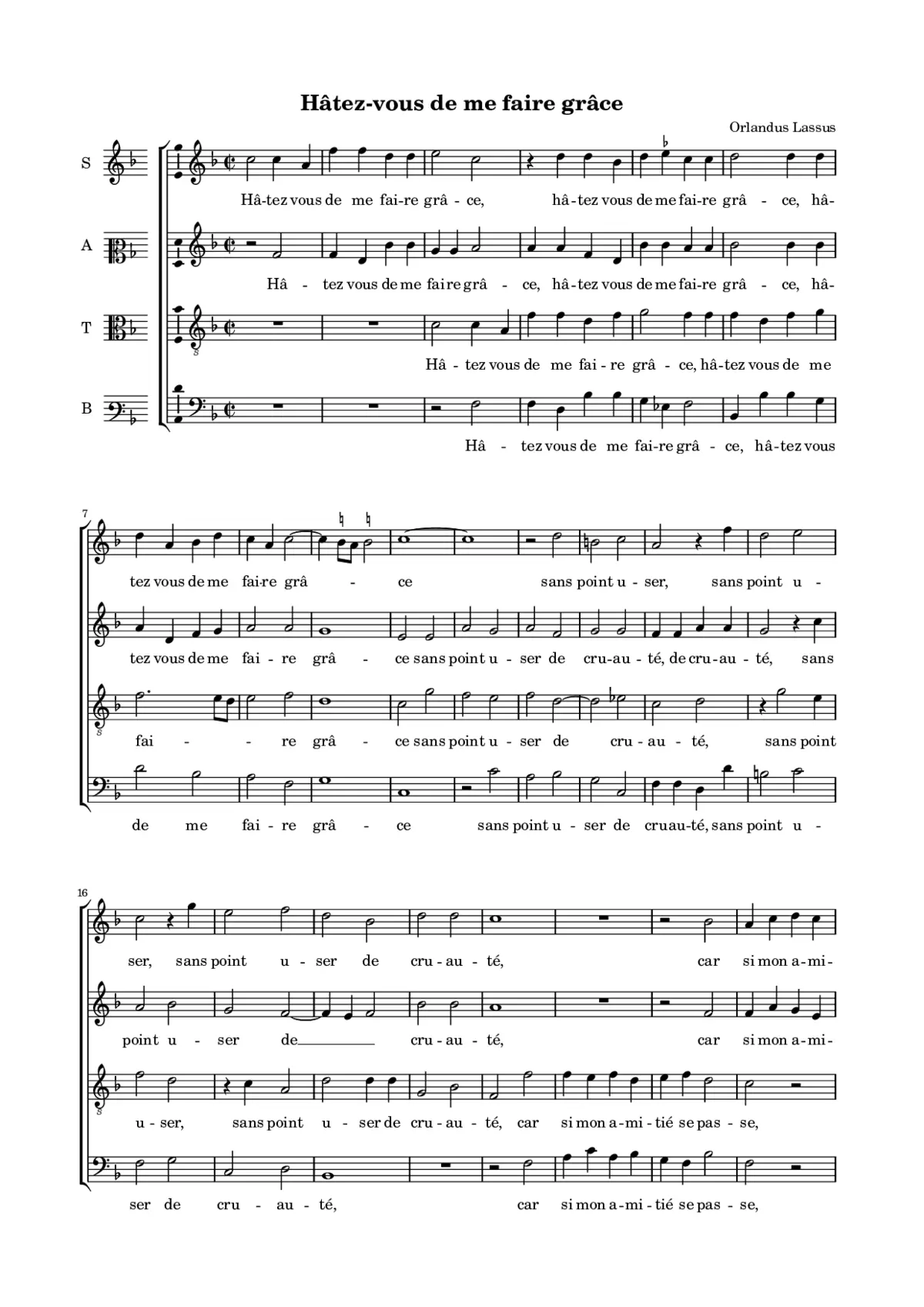 Hâtez-vous de me faire grâce - Page 1