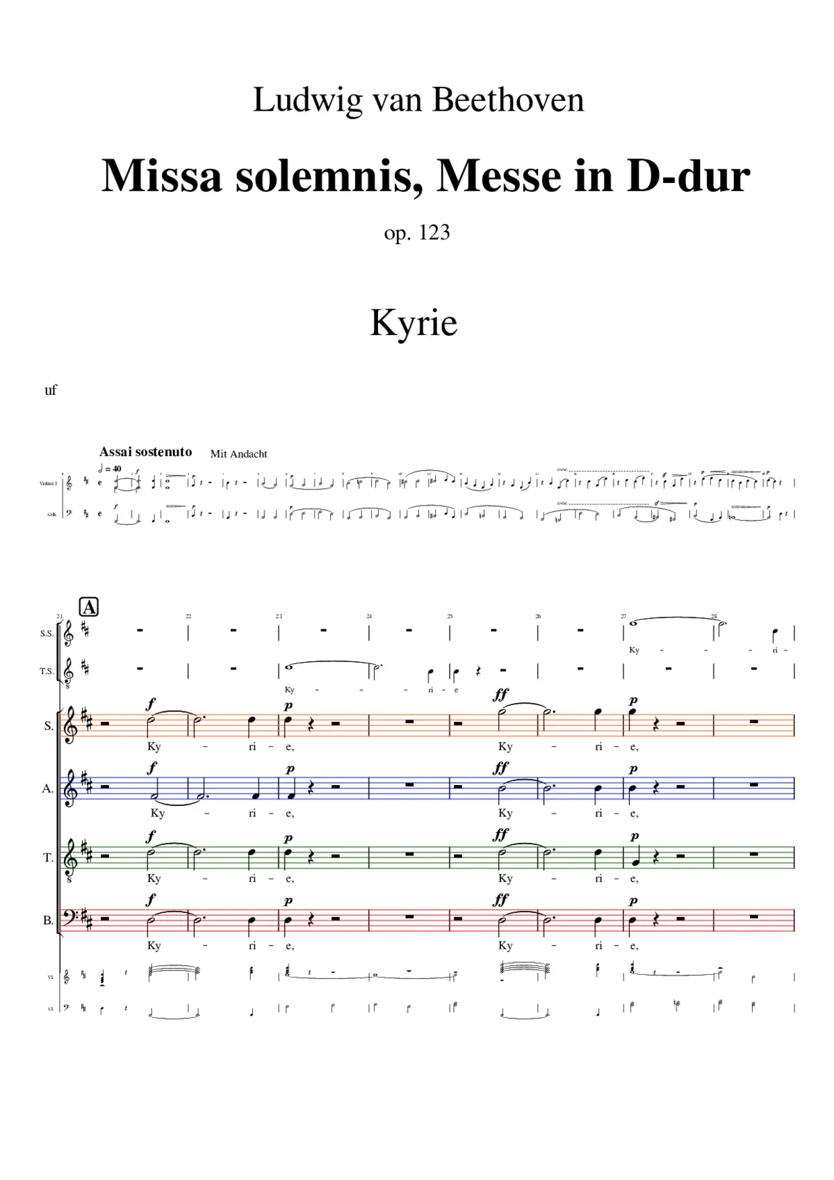 Missa solemnis Op.123 - Page 1