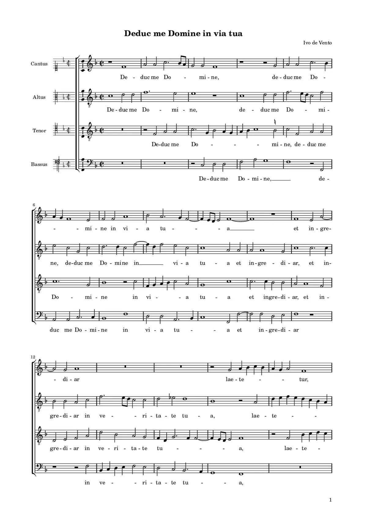 Deduc me Domine in via tua - Page 1