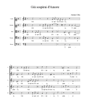 Già sospirai d'Amore