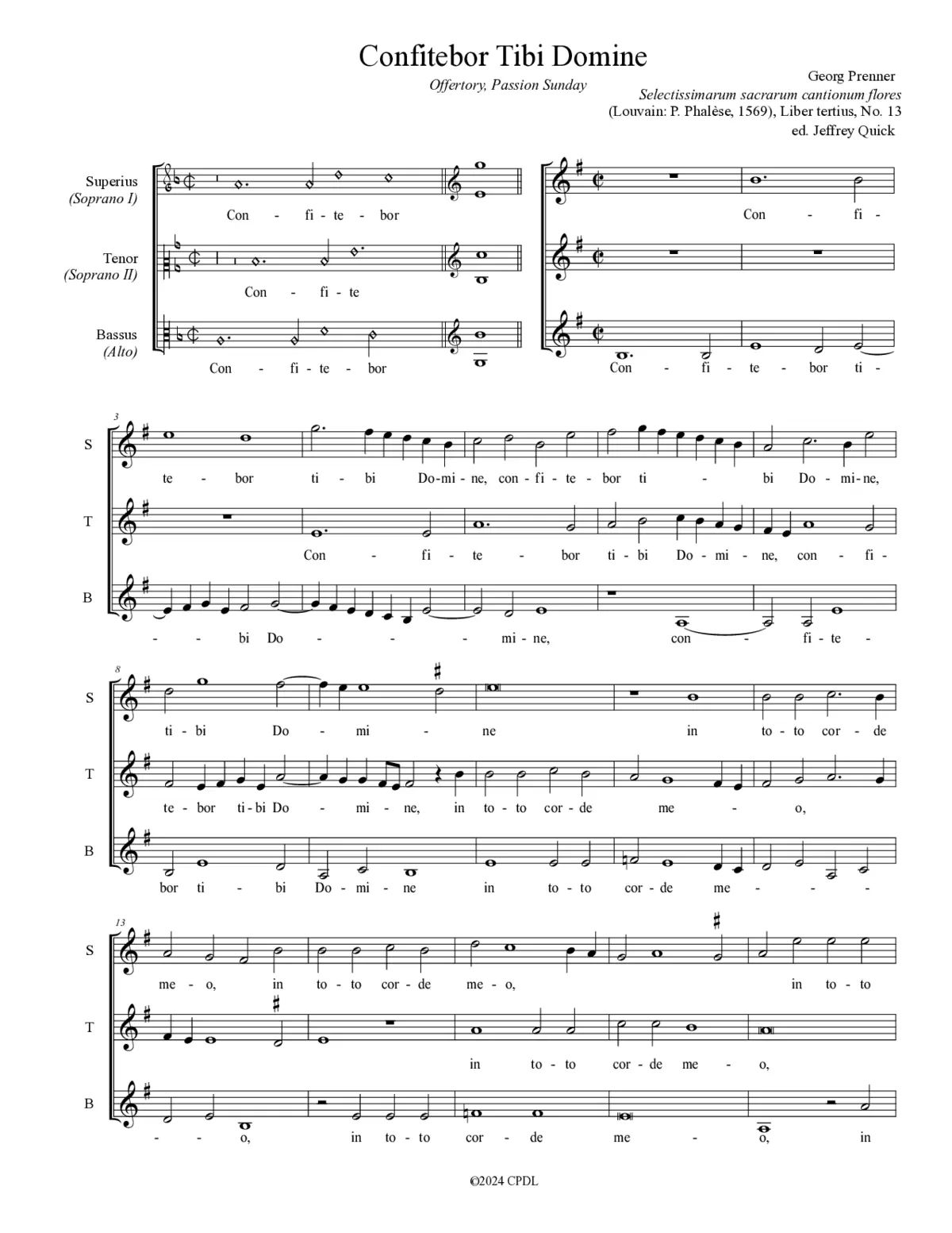 Confitebor Tibi Domine - Page 1