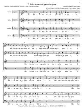 Il dolce sonno mi promise pace