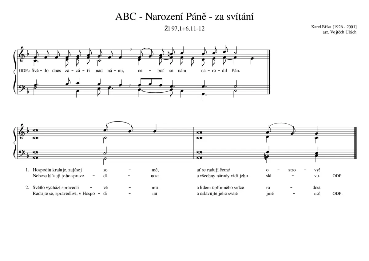 ABC - Narození Páně - za svítání - Page 1