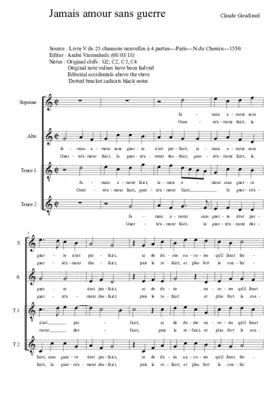 Jamais amour sans guerre