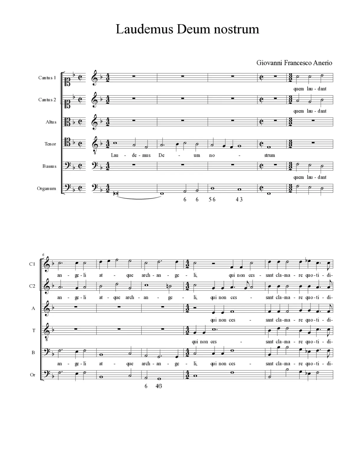Laudemus Deum nostrum - Page 1