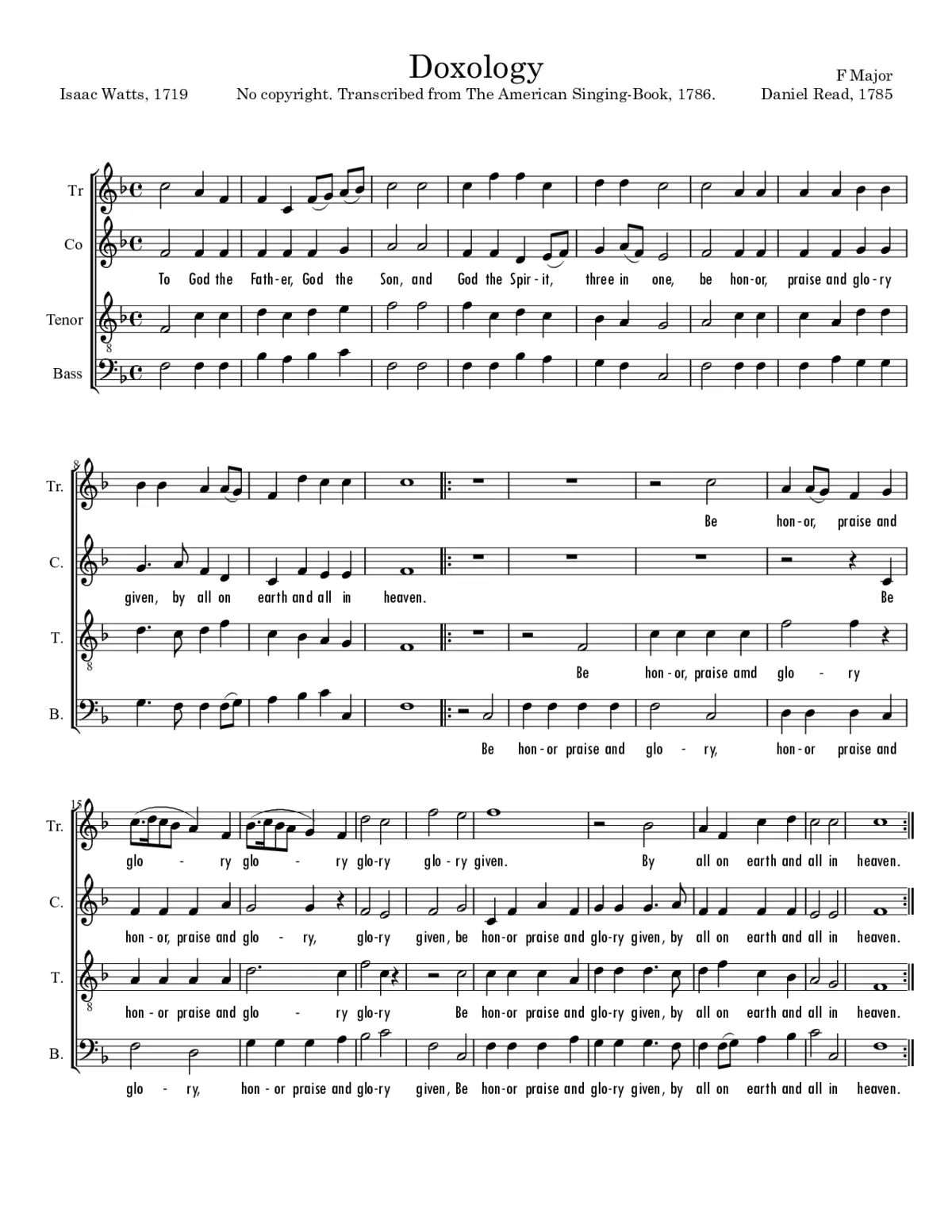 Doxology - Page 1