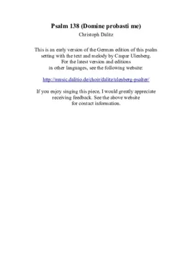 Psalm 138 (Ulenberg)