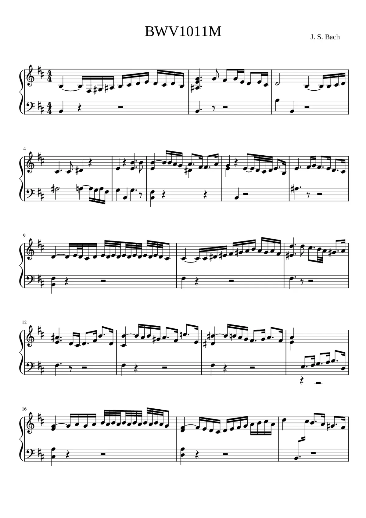 Cello Suite No.5 in C minor BWV 1011 - Page 1