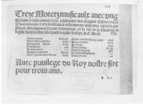 13 Motetz musicaulx avec 1 Prelude