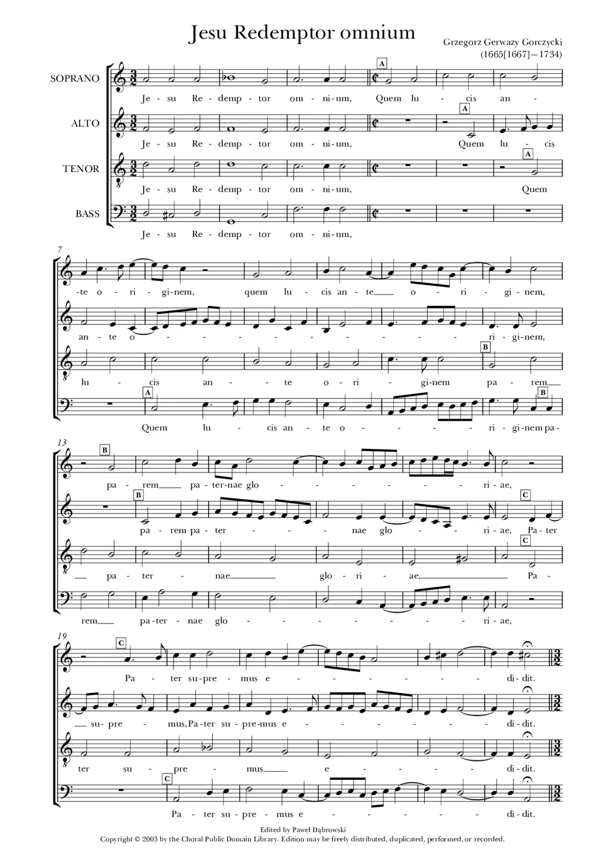 Jesu redemptor omnium - Page 1