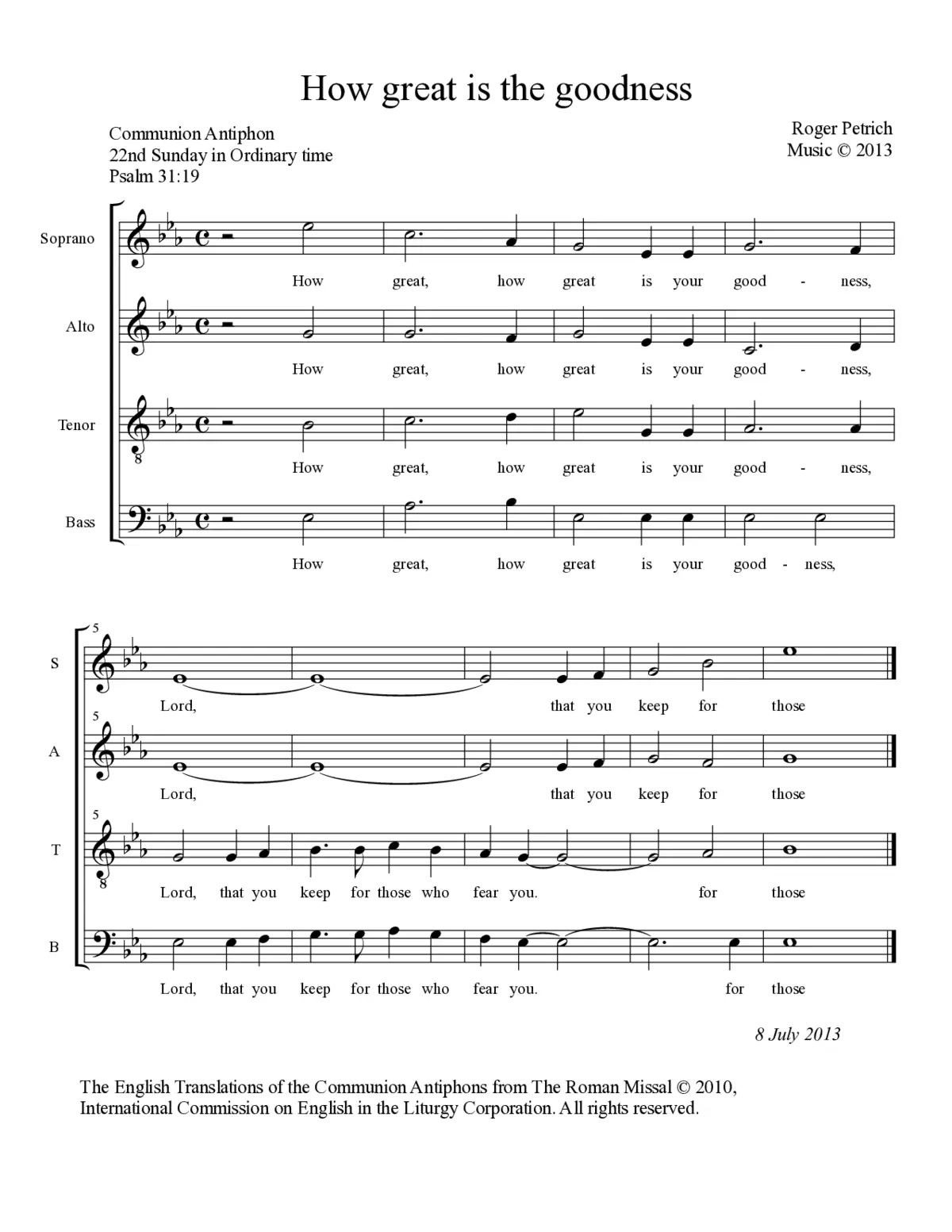 How great is the goodness - Page 1