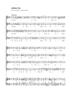 Jubilate Deo omnis terra, servite Domino a 8