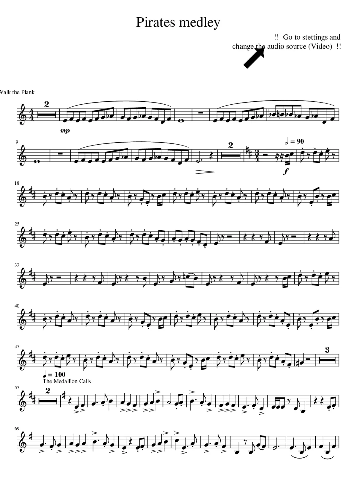 Pirates of the Caribbean Medley - Page 1