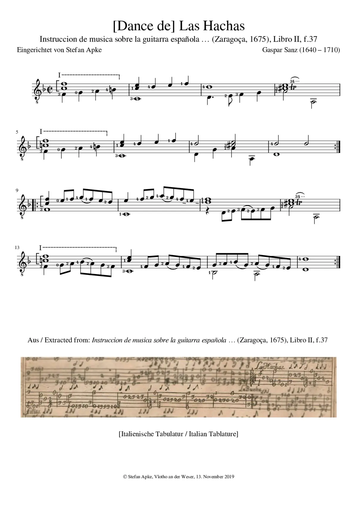 Dance de las Hachas - Page 1