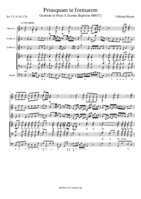 Priusquam te formarem, MH 372