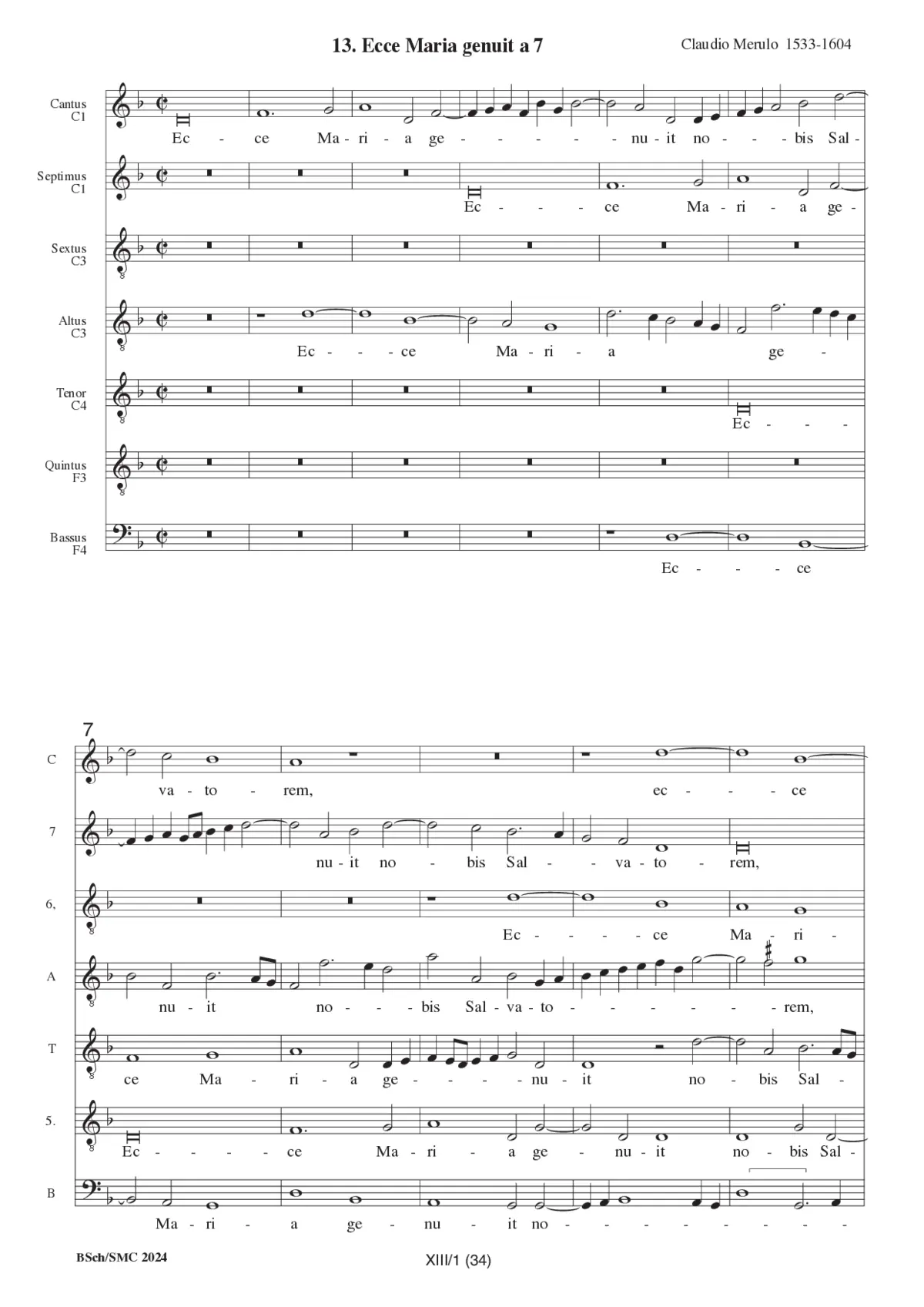 Ecce Maria genuit - Page 1