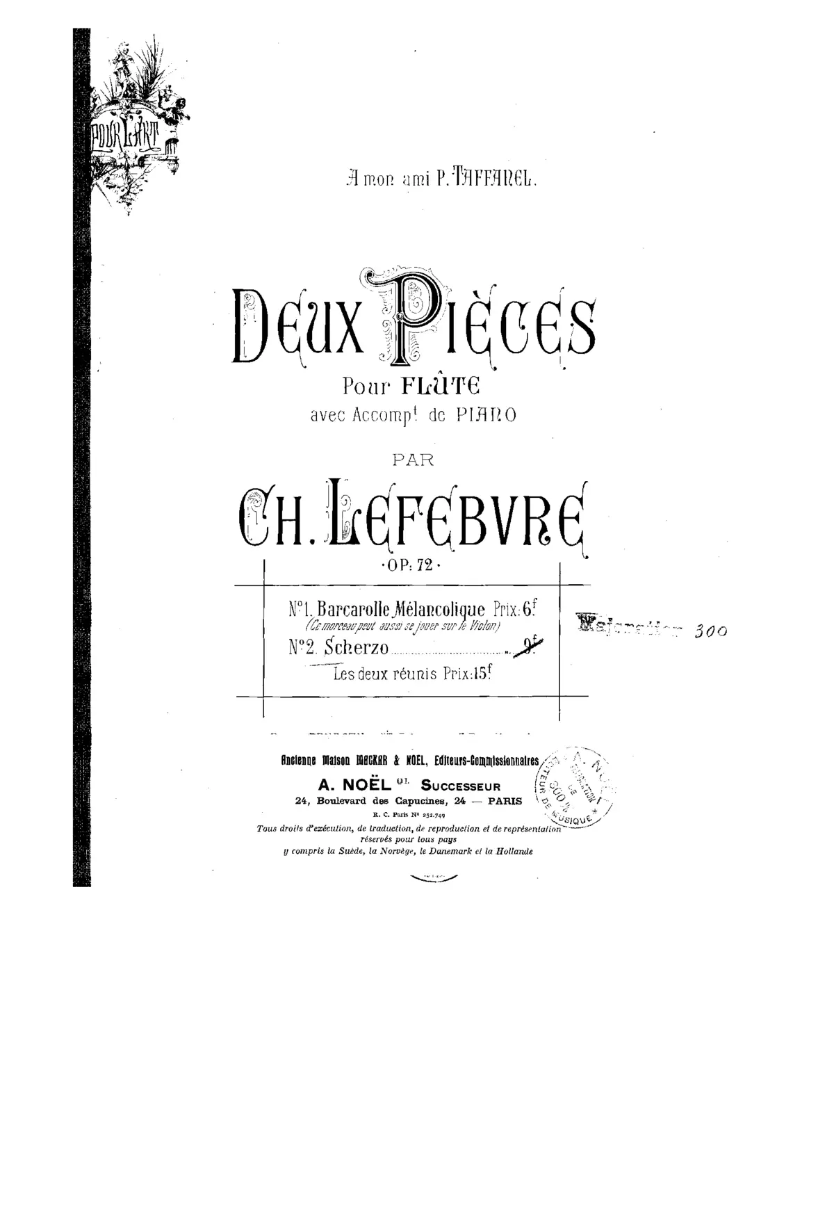 2 Pièces pour flûte - Page 1