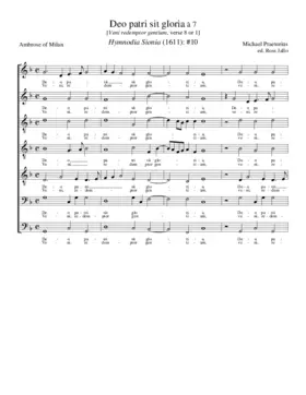 Deo patri sit gloria