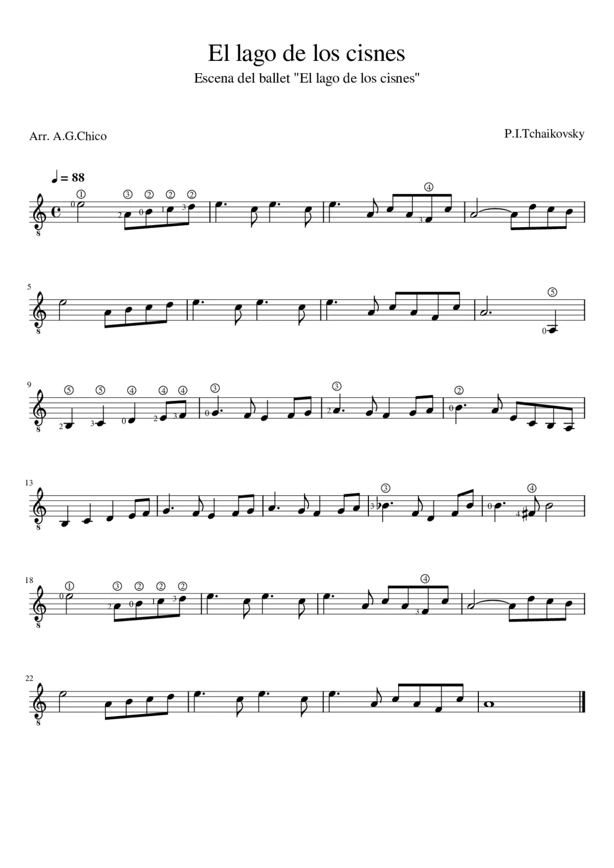 El lago de los cisnes - Page 1