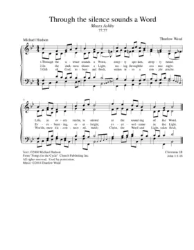 Through the silence sounds a word