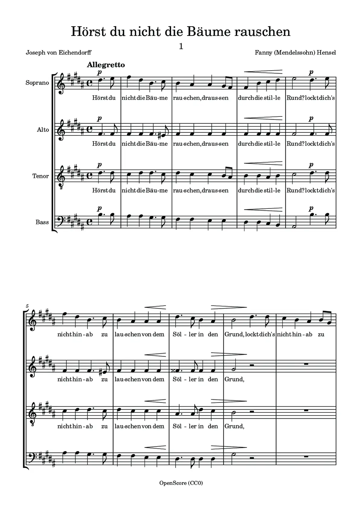 Hörst du nicht die Bäume rauschen - Page 1