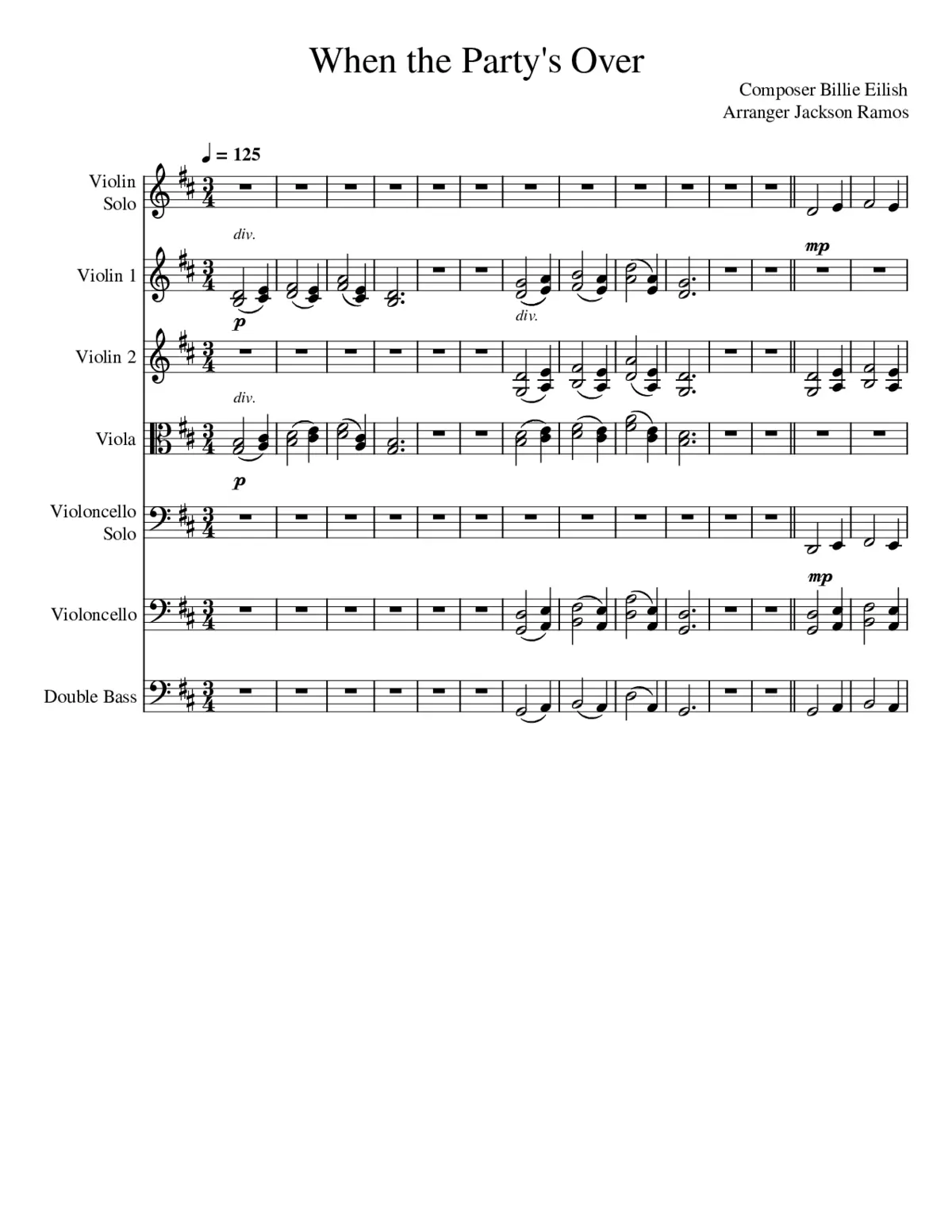 when the party's over - Page 1