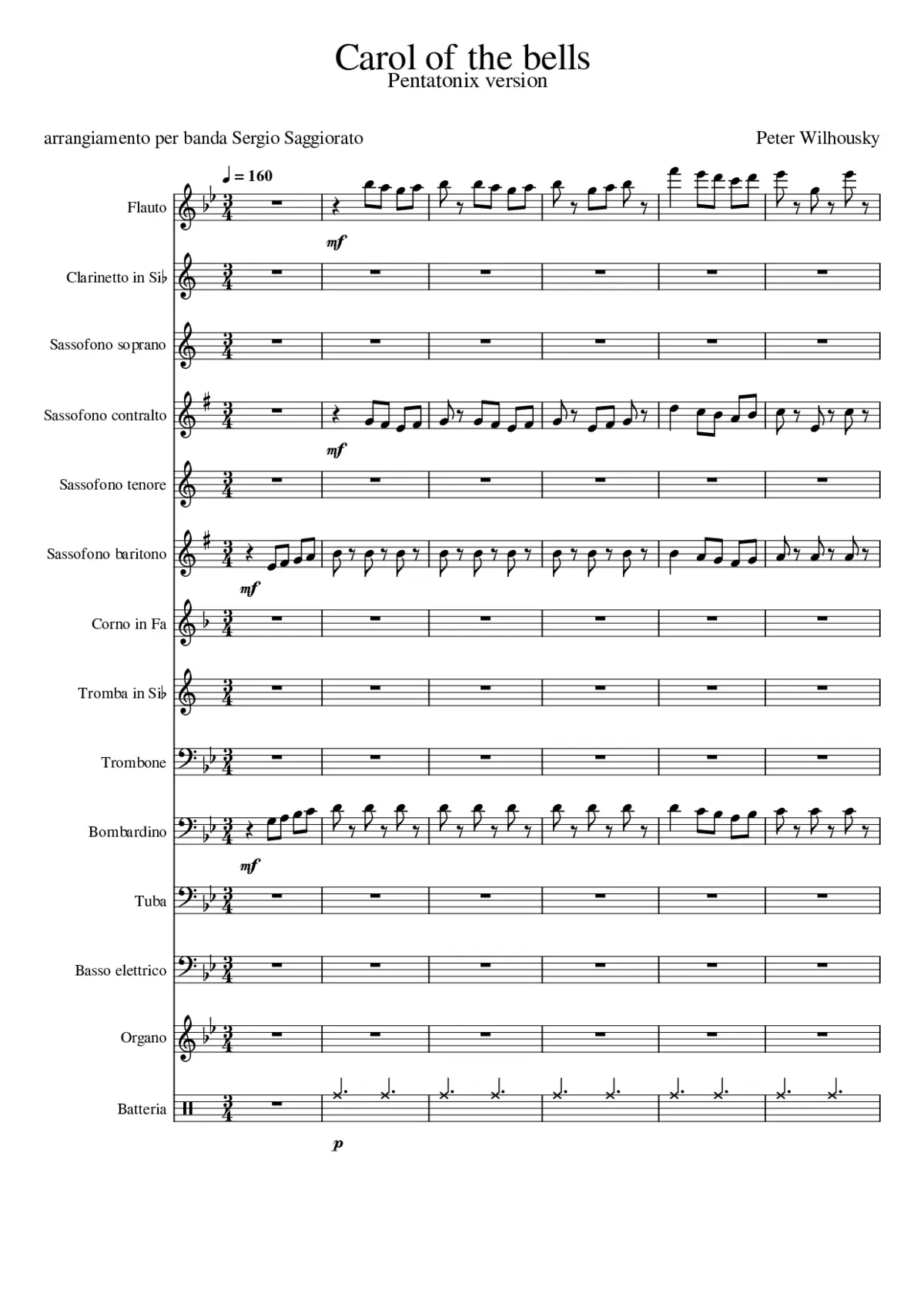 Carol of the Bells - Page 1