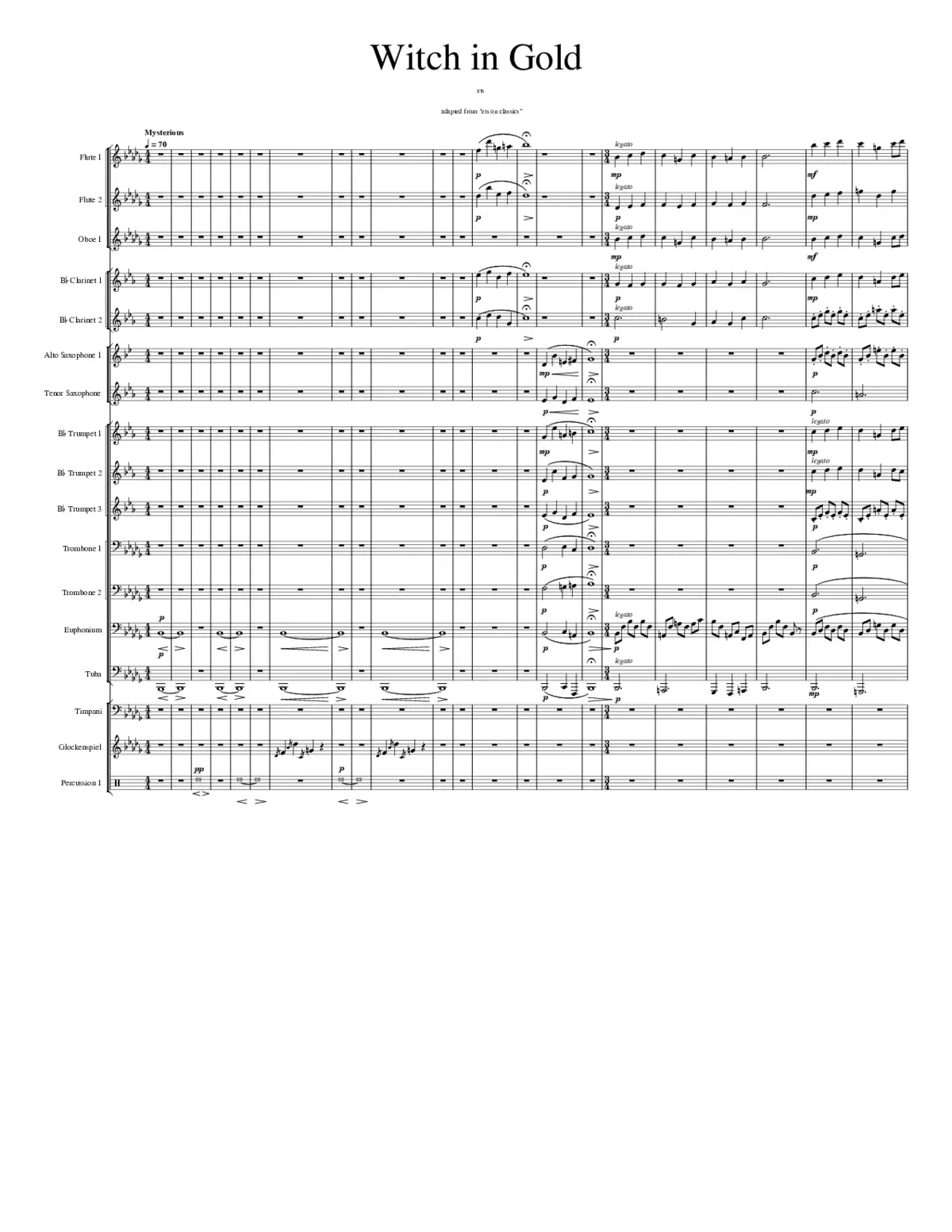 witch in gold (cembalo) - Page 1