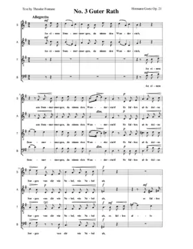 Guter Rath, Op. 21, No. 3