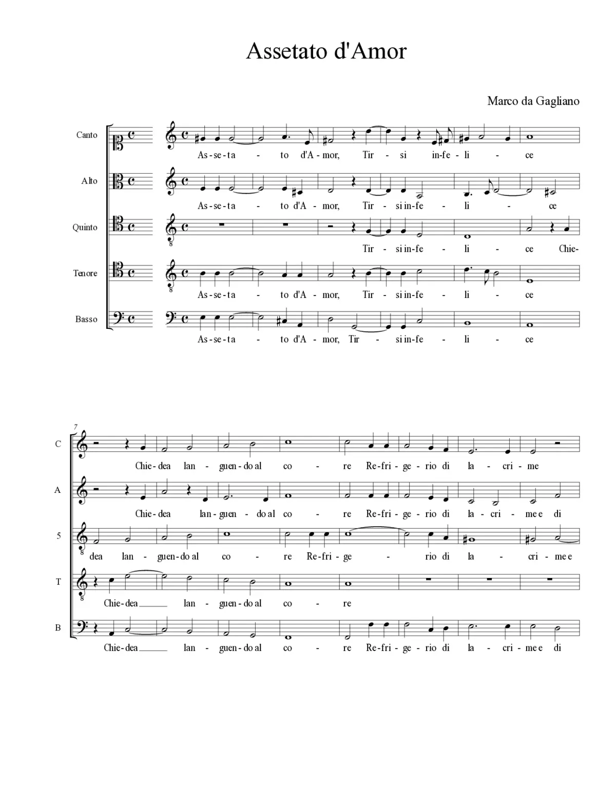 Assetato d'Amor - Page 1