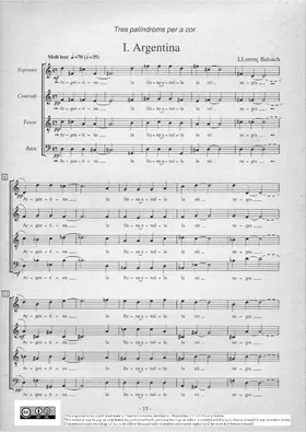 Tres palíndroms per a cor