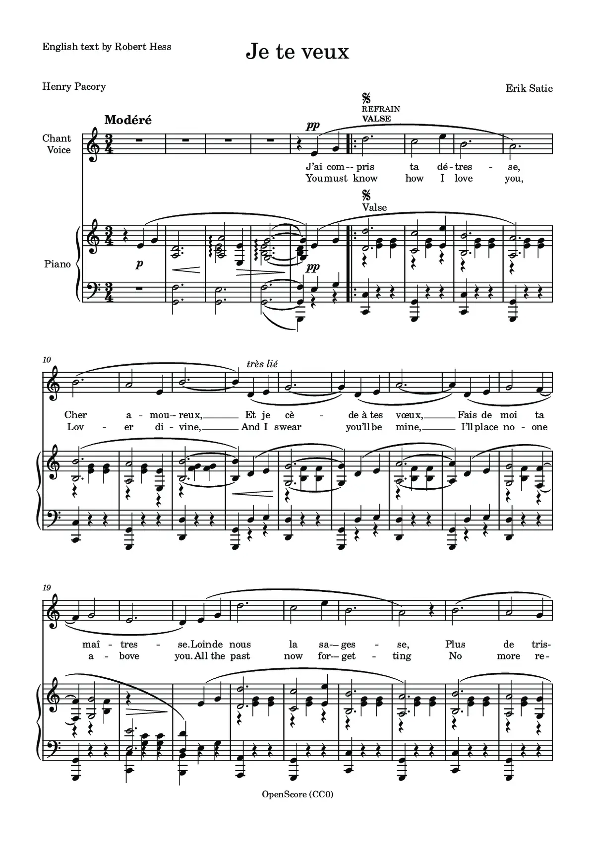 Je te veux - Page 1
