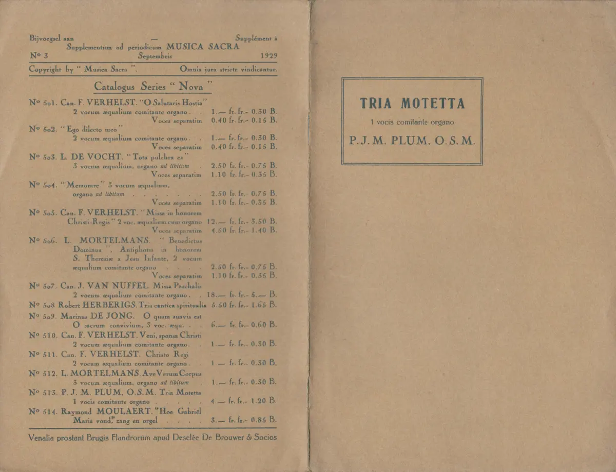 Tria Motetta - Page 1