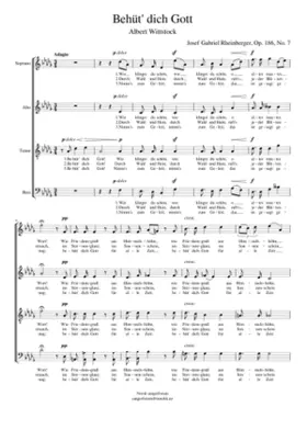 Behüt' dich Gott Op. 186 No. 7