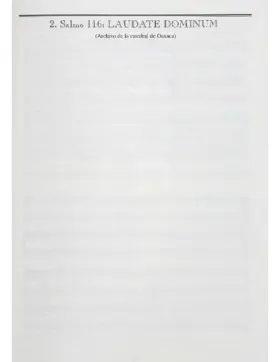 Salmo 116 Laudate Dominum (tres salmos de vísperas)