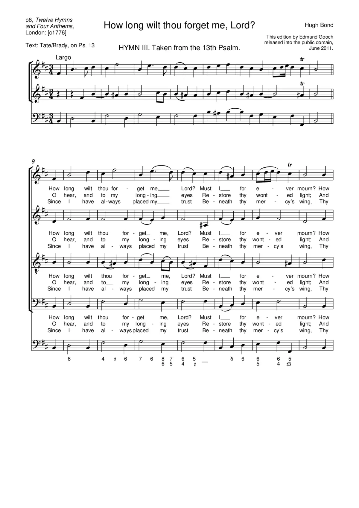 How long wilt thou forget me, Lord? - Page 1
