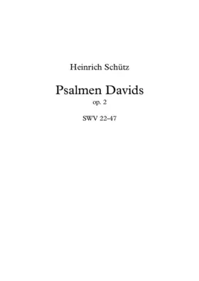 Psalmen Davids op. 2