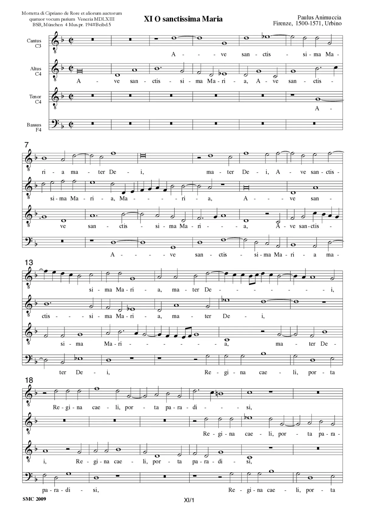 Ave sanctissima Maria - Page 1