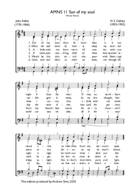 Sun of my soul, thou Saviour dear