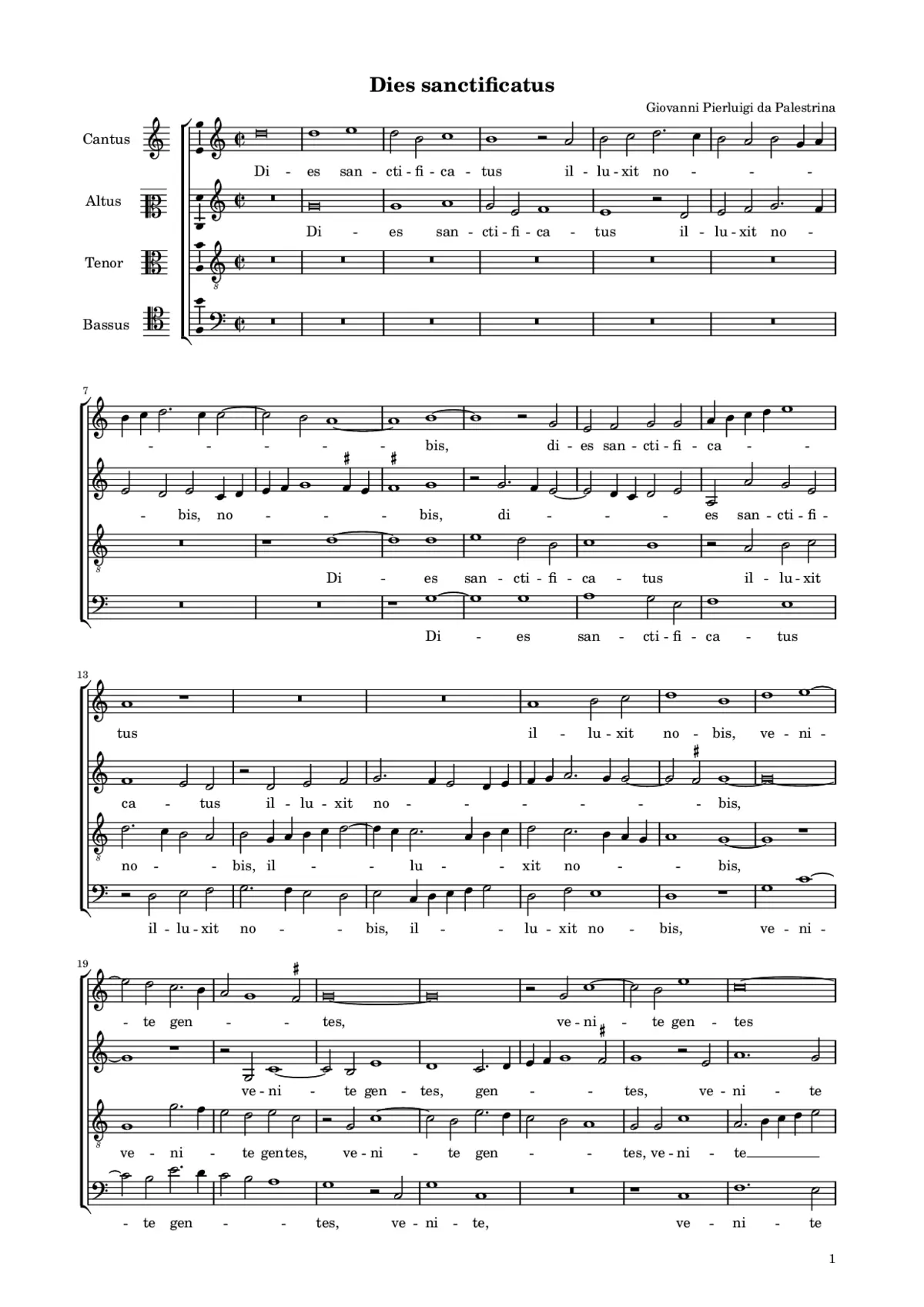 Dies sanctificatus - Page 1