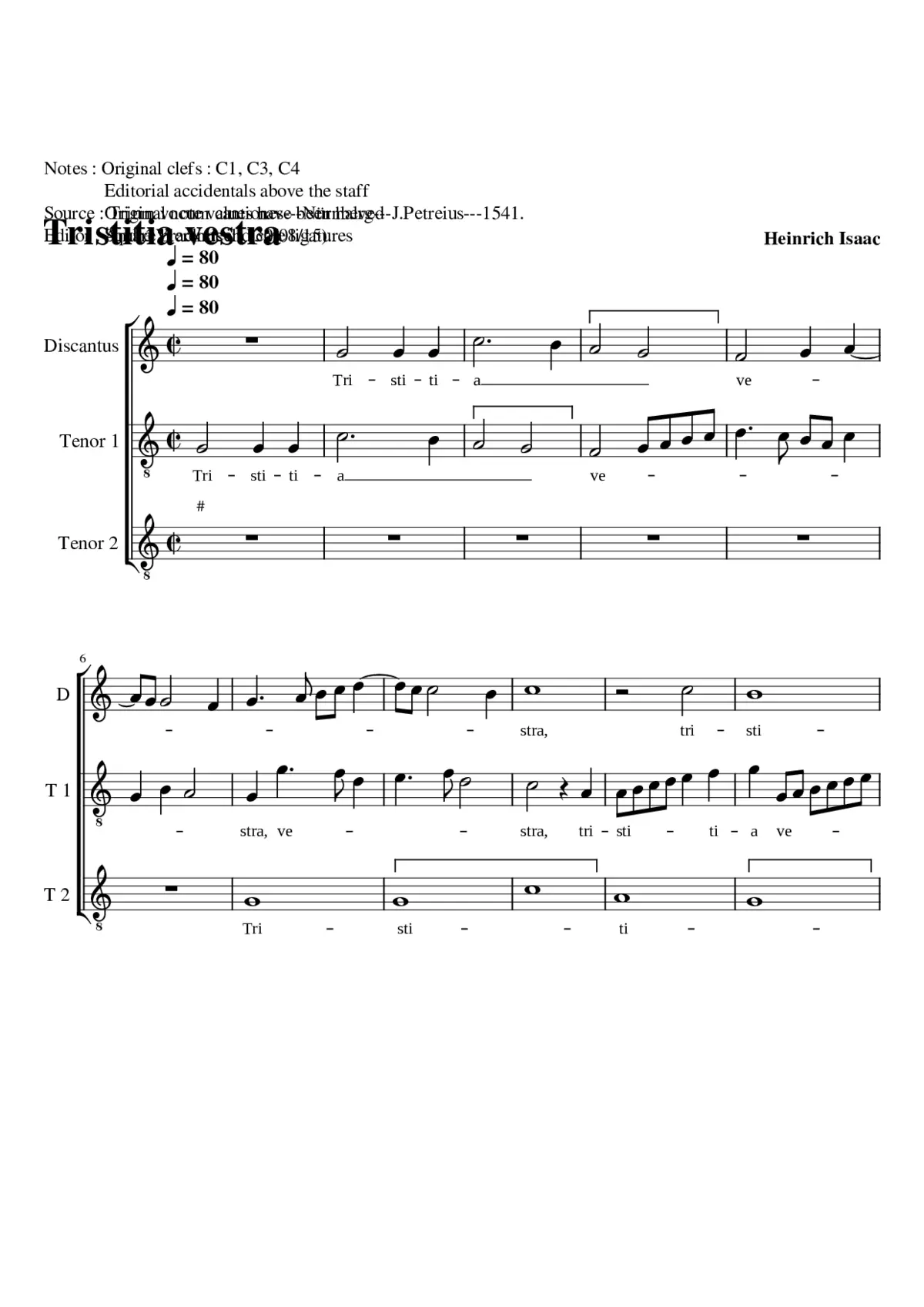 Tristitia vestra - Page 1