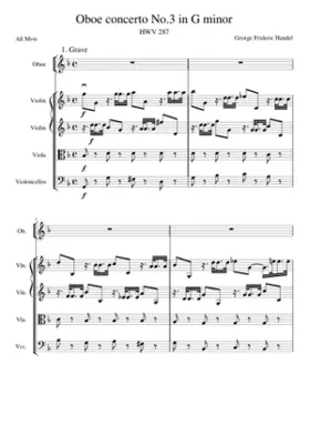 Oboe concerto No.3 in G minor