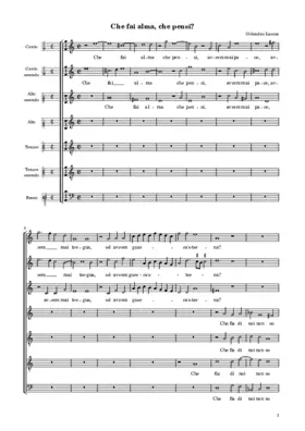 Che fai, alma? che pensi?