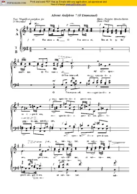 Advent Antiphon 7 (O Emmanuel)