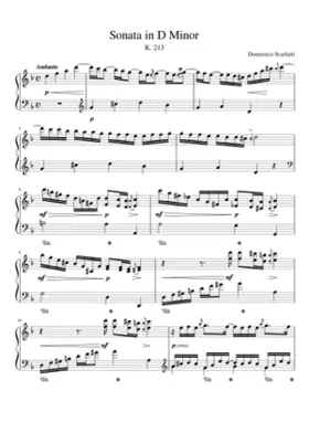 Keyboard Sonata in D minor K.213